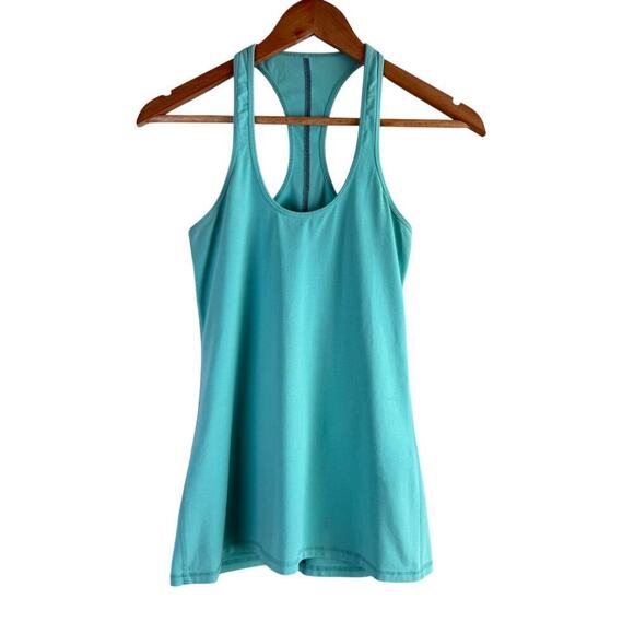 Lululemon Racer Back Training Workout Tank Top Stretchy in Turquoise, Size XS‎ - Picture 1 of 6